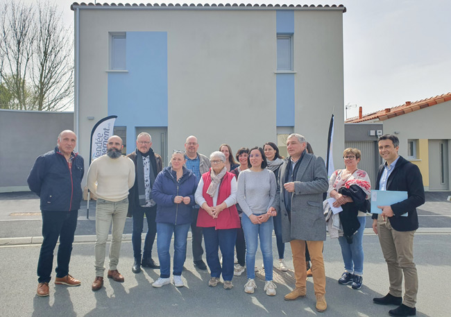 L'équipe Vendée Logement lors de l'inauguration