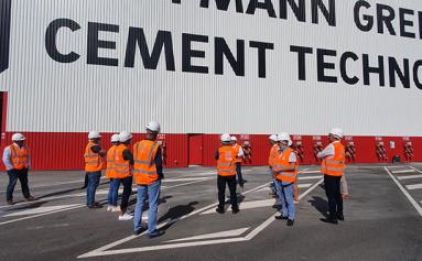 la compagnie en visite hoffmann green cement